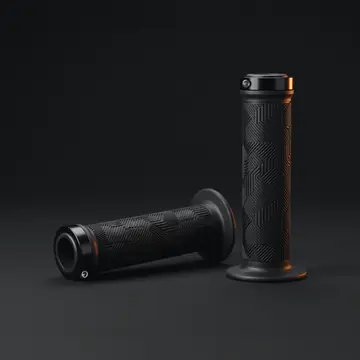 A pair of lock-on handlebar grips